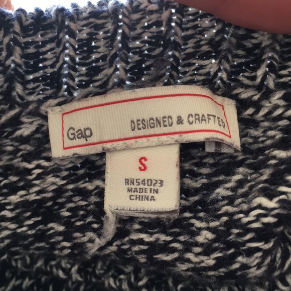 LAST DAY TO PURCHASE! Gap Navy Blue & White Sweater Size S - Picture 7 of 8